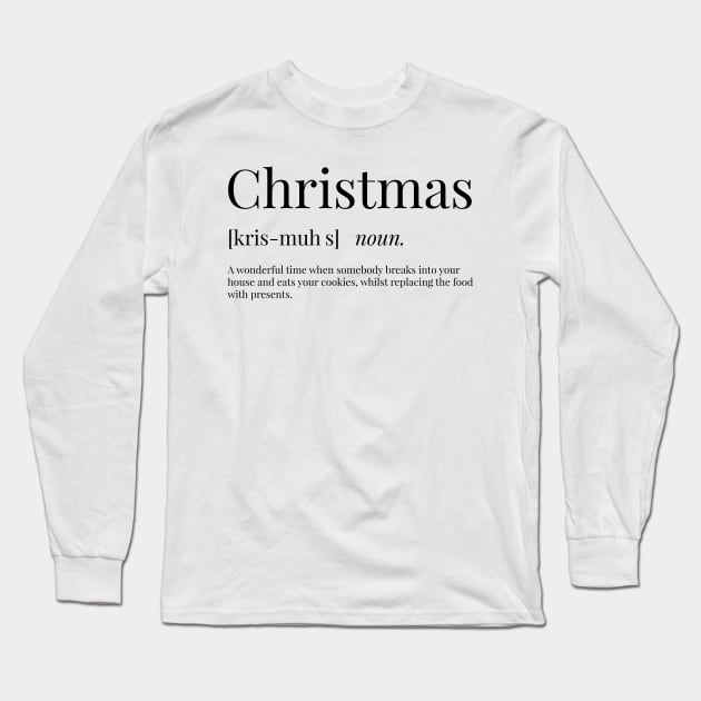 Christmas Definition Long Sleeve T-Shirt by definingprints